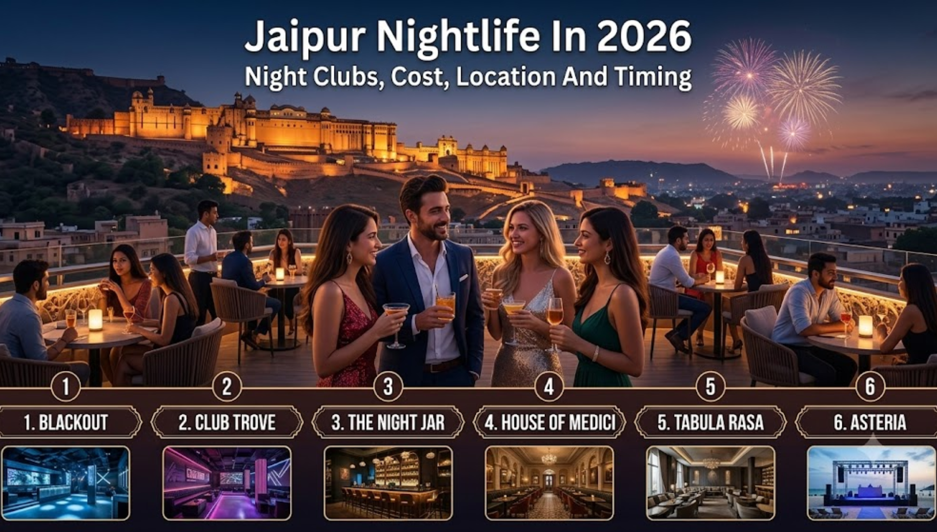 Jaipur Nightlife in 2026: Night Clubs, Cost, Location and Timing